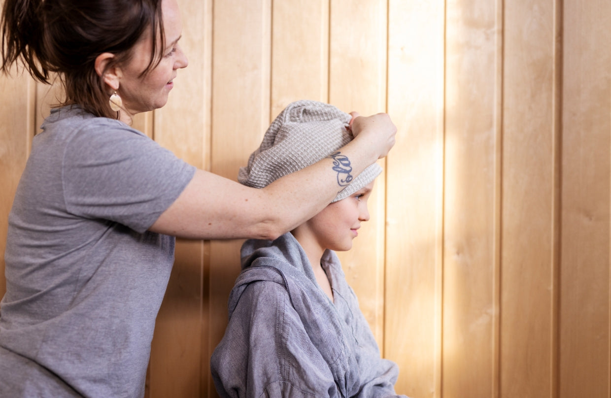 Alonia Pellava Hiusturbaani – luonnollista hemmottelua hiuksille