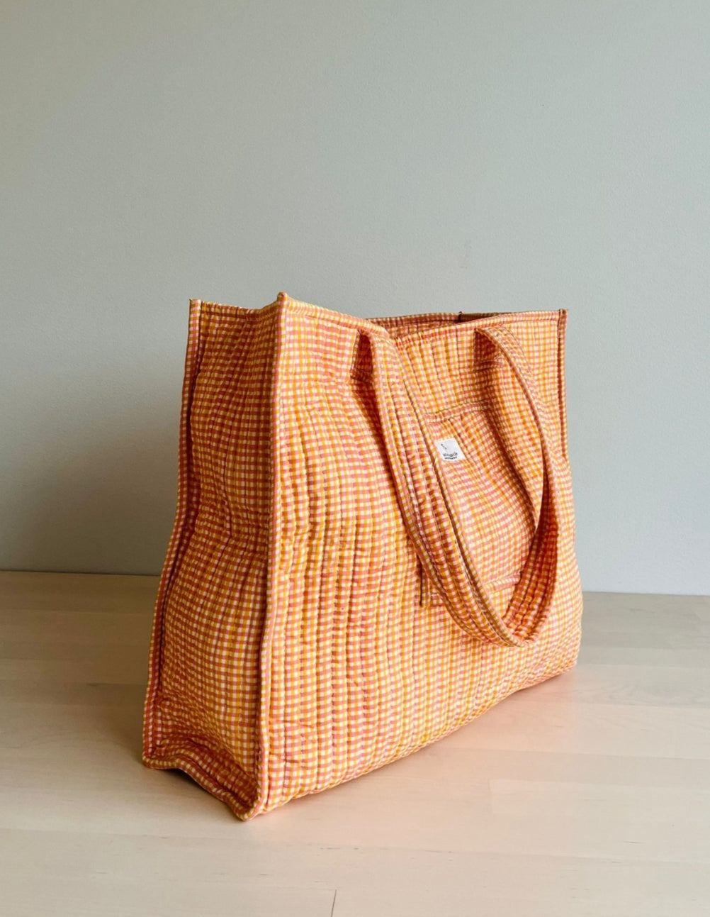 Cotton Castle - Käsinpainettu ostoskassi